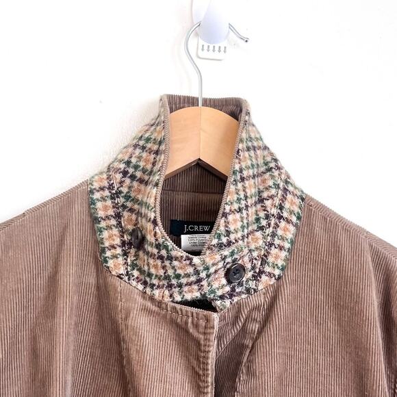 J Crew Corduroy Womens Blazer Size LP Tan Preppy Academia Old Money Equestrian - Picture 8 of 13
